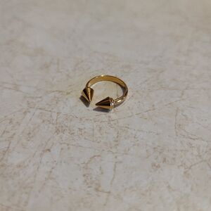 Vita Fede Point Stud Ring Rose Gold Size 3.75 Pre-owned